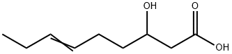 cis-3-Hydroxynon-6-enoic acid Struktur