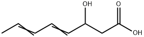 trans,trans-3-Hydroxyocta-4,6-dienoic acid Struktur