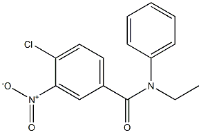 4-chloro-N-ethyl-3-nitro-N-phenylbenzamide Struktur