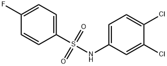 N-(3,4-dichlorophenyl)-4-fluorobenzenesulfonamide Struktur