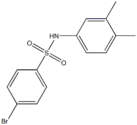 4-bromo-N-(3,4-dimethylphenyl)benzenesulfonamide Struktur