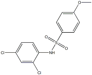 N-(2,4-dichlorophenyl)-4-methoxybenzenesulfonamide Struktur