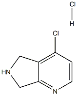 4-chloro-6,7-dihydro-5H-pyrrolo[3,4-b]pyridine hydrochloride Struktur