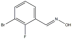 (E)-N-[(3-Bromo-2-fluorophenyl)methylidene]hydroxylamine Struktur