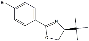 (S)-2-(4-Bromophenyl)-4-tert-butyl-4,5-dihydrooxazole Struktur