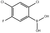 2,4-Dichloro-5-fluorophenylboronic acid Struktur