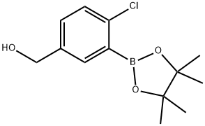 (4-Chloro-3-(4,4,5,5-tetramethyl-1,3,2-dioxaborolan-2-yl)phenyl)methanol Struktur