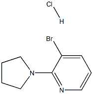 3-Bromo-2-(pyrrolidin-1-yl)pyridine hydrochloride Struktur