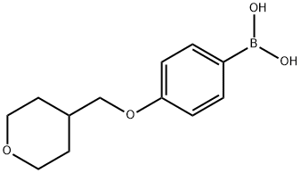 4-(Tetrahydro-2H-pyran-4-yl)methoxyphenylboronic acid Struktur