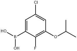 5-Chloro-2-fluoro-3-isopropoxyphenylboronic acid Struktur