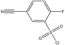 5-cyano-2-fluorophenylsulfonyl chloride Struktur