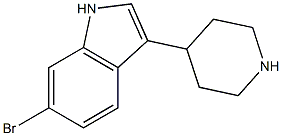 6-broMo-3-(piperidin-4-yl)-1H-indole Struktur