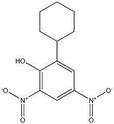 2-Cyclohexyl-4,6-dinitrophenol Solution Struktur