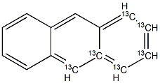 Anthracene (13C6) Solution Struktur