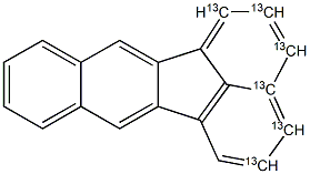 Benzo(k)fluoranthene (13C6) Solution Struktur