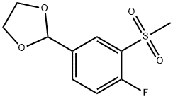 2-[4-Fluoro-3-(Methylsulfonyl)phenyl]-1,3-dioxolane Struktur