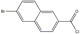 6-BroMo-naphthalene-2-carbonyl chloride Struktur