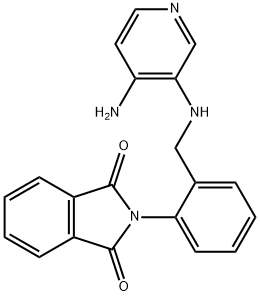 2-{2-[(4-AMino-pyridin-3-ylaMino)-Methyl]-phenyl}-isoindole-1,3-dione Struktur