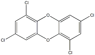 1,3,6,8-Tetrachlorodibenzo-p-dioxin 50 μg/mL in Toluene Struktur