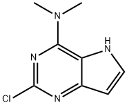 2-chloro-N,N-diMethyl-5H-pyrrolo[3,2-d]pyriMidin-4-aMine Struktur