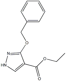 3-Benzyloxy-1H-pyrazole-4-carboxylic acid ethyl ester Struktur