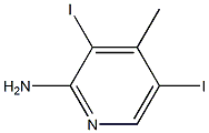 2-AMINO-3,5-DIIODO-4-METHYLPYRIDINE Struktur