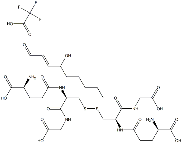 4-hydroxy Nonenal Glutathione (trifluoroacetate salt) Struktur