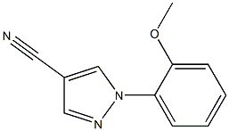 1-(2-Methoxyphenyl)-1H-pyrazole-4-carbonitrile Struktur