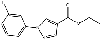 ethyl 1-(3-fluorophenyl)-1H-pyrazole-4-carboxylate Struktur