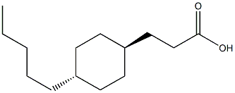 trans-3-(4-n-Pentylcyclohexyl)propionic acid Struktur