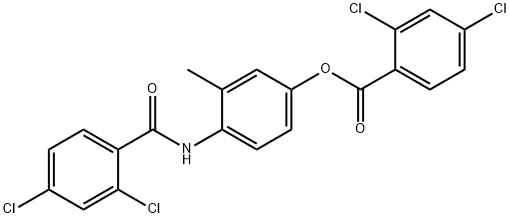 2,4-Dichloro-N-[4-(2,4-dichlorobenzoyloxy)-2-Methylphenyl]benzaMide Struktur