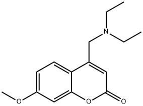 4-(N,N-Diethylaminomethyl)-7-methoxycoumarin Struktur