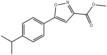 Methyl 5-(4-Isopropylphenyl)isoxazole-3-carboxylate Struktur