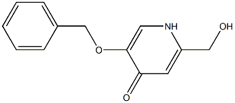 5-BENZYLOXY-2-HYDROXYMETHYL-1H-PYRIDIN-4-ONE Struktur