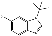 6-broMo-1-tert-butyl-2-Methyl-1H-benzo[d]iMidazole Struktur