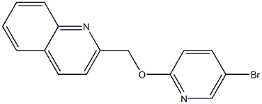 2-(((5-broMopyridin-2-yl)oxy)Methyl)quinoline Struktur