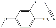 2-((2-aMino-5-Methoxyphenyl)thio)acetonitrile Struktur