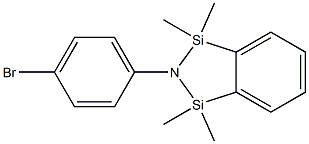 2-(4-broMophenyl)-1,1,3,3-tetraMethyl-2,3-dihydro-1H-benzo[c][1,2,5]azadisilole Struktur