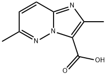 2,6-diMethyliMidazo[1,2-b]pyridazine-3-carboxylic acid Struktur