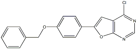 6-(4-(benzyloxy)phenyl)-4-chlorofuro[2,3-d]pyriMidine Struktur