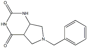 6-benzyltetrahydro-1H-pyrrolo[3,4-d]pyriMidine-2,4(3H,4aH)-dione Struktur