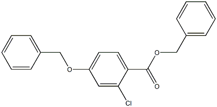 benzyl 4-(benzyloxy)-2-chlorobenzoate Struktur