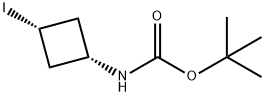 cis-tert-Butyl 3-iodocyclobutylcarbaMate Struktur