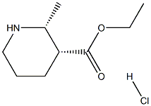 cis-ethyl 2-Methylpiperidine-3-carboxylate hydrochloride Struktur