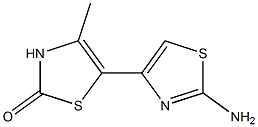 5-(2-aMinothiazol-4-yl)-4-Methylthiazol-2(3H)-one Struktur