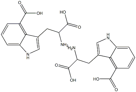 4-Carboxy-DL-tryptophan 4-Carboxy-DL-tryptophan Struktur