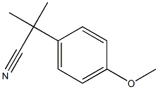 Benzeneacetonitrile, 4-Methoxy-alpha,alpha-diMethyl- Struktur