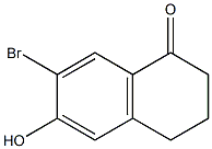 7-BroMo-3,4-dihydro-6-hydroxynaphthalen-1(2H)-one Struktur