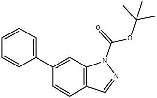 1-BOC-6-PHENYL-(1H)INDAZOLE Struktur