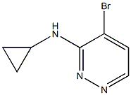 4-broMo-N-cyclopropylpyridazin-3-aMine Struktur